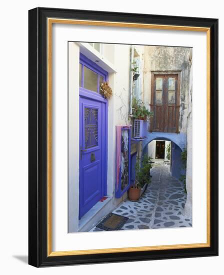 The Chora (Hora), the Kastro Old City, Naxos , Cyclades Islands, Greek Islands, Greece, Europe-Tuul-Framed Photographic Print