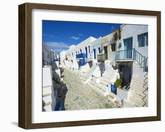 The Chora Village, Kastro, Folegandros, Cyclades Islands, Greek Islands, Greece, Europe,-Tuul-Framed Photographic Print