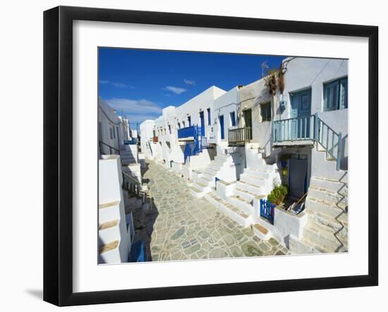 The Chora Village, Kastro, Folegandros, Cyclades Islands, Greek Islands, Greece, Europe,-Tuul-Framed Photographic Print