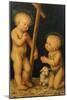 The Christ Child Blessing the Infant Saint John the Baptist-Lucas Cranach the Elder-Mounted Giclee Print