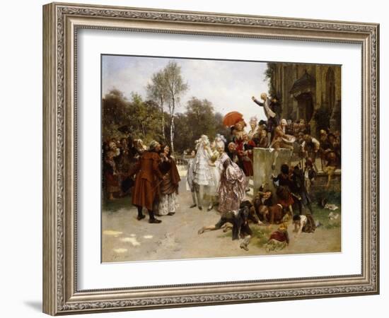 The Christening. 1863-Emile Antoine Bayard-Framed Giclee Print