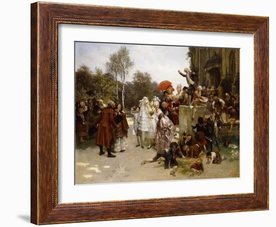 The Christening. 1863-Emile Antoine Bayard-Framed Giclee Print