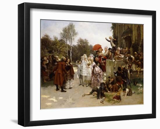 The Christening. 1863-Emile Antoine Bayard-Framed Giclee Print