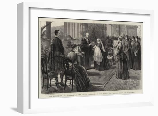 The Christening at Balmoral of the Infant Daughter of the Prince and Princess Henry of Battenberg-Robert Pritchett-Framed Giclee Print