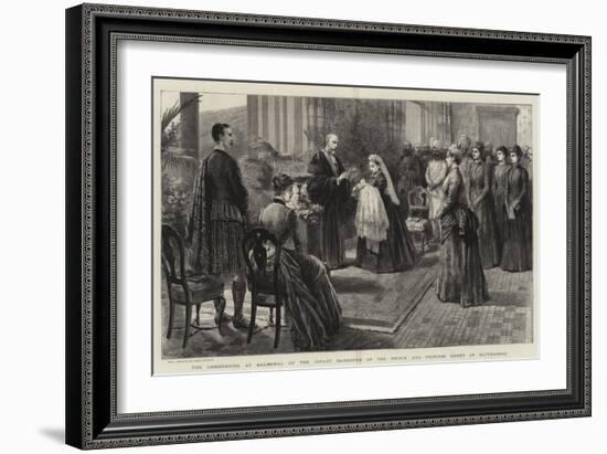 The Christening at Balmoral of the Infant Daughter of the Prince and Princess Henry of Battenberg-Robert Pritchett-Framed Giclee Print