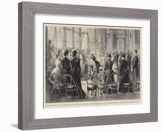 The Christening at Windsor Castle of the Infant Son of Trh the Prince and Princess Henry of Battenb-Godefroy Durand-Framed Giclee Print