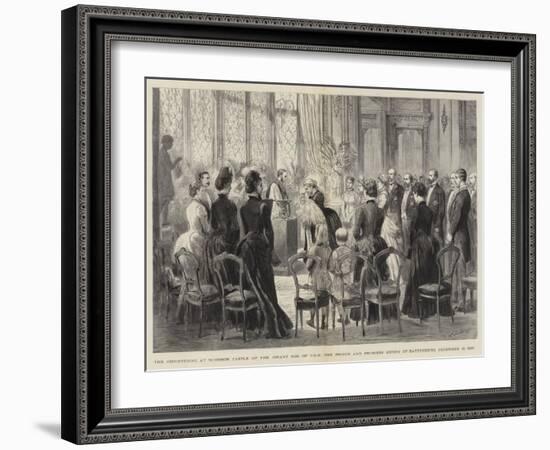 The Christening at Windsor Castle of the Infant Son of Trh the Prince and Princess Henry of Battenb-Godefroy Durand-Framed Giclee Print