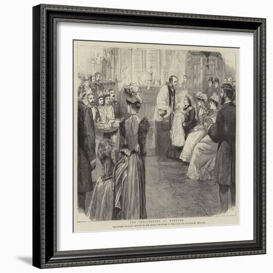 The Christening at Windsor-null-Framed Giclee Print