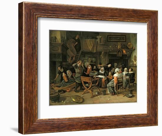 The Christening Feast, 1668-Jan Havicksz Steen-Framed Giclee Print