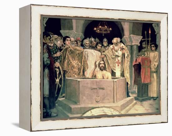 The Christening of Grand Duke Vladimir (circa 956-1015), 1885-96 (Mural)-Victor Mikhailovich Vasnetsov-Framed Premier Image Canvas