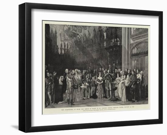 The Christening of H R H the Prince of Wales in St George's Chapel, Windsor Castle, 25 January 1842-Sir George Hayter-Framed Giclee Print