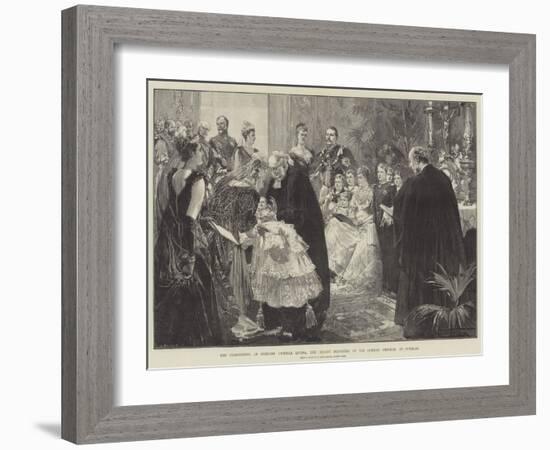 The Christening of Princess Victoria Louisa, the Infant Daughter of the German Emperor, at Potsdam-Thomas Walter Wilson-Framed Giclee Print