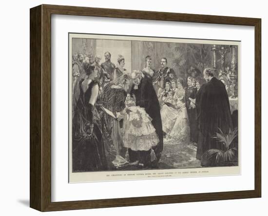 The Christening of Princess Victoria Louisa, the Infant Daughter of the German Emperor, at Potsdam-Thomas Walter Wilson-Framed Giclee Print