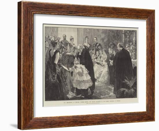 The Christening of Princess Victoria Louisa, the Infant Daughter of the German Emperor, at Potsdam-Thomas Walter Wilson-Framed Giclee Print