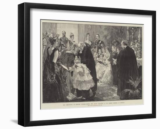 The Christening of Princess Victoria Louisa, the Infant Daughter of the German Emperor, at Potsdam-Thomas Walter Wilson-Framed Giclee Print