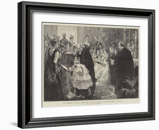 The Christening of Princess Victoria Louisa, the Infant Daughter of the German Emperor, at Potsdam-Thomas Walter Wilson-Framed Giclee Print