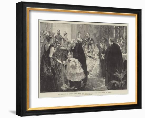 The Christening of Princess Victoria Louisa, the Infant Daughter of the German Emperor, at Potsdam-Thomas Walter Wilson-Framed Giclee Print