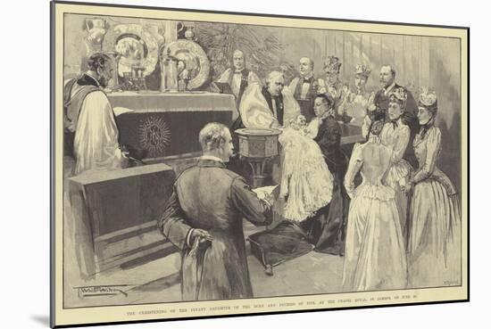 The Christening of the Infant Daughter of the Duke and Duchess of Fife-Thomas Walter Wilson-Mounted Giclee Print