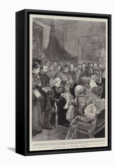 The Christening of the Infant Son of the Duke and Duchess of York in the Drawing-Room of the White-null-Framed Premier Image Canvas