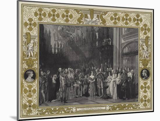 The Christening of the Prince of Wales in St George's Chapel, Windsor Castle, 25 January 1842-Sir George Hayter-Mounted Giclee Print