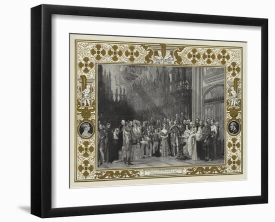 The Christening of the Prince of Wales in St George's Chapel, Windsor Castle, 25 January 1842-Sir George Hayter-Framed Giclee Print