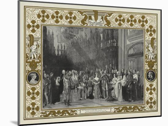 The Christening of the Prince of Wales in St George's Chapel, Windsor Castle, 25 January 1842-Sir George Hayter-Mounted Giclee Print