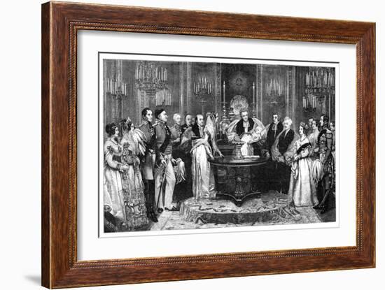 The Christening of the Princess Royal, 1841-Charles Robert Leslie-Framed Giclee Print