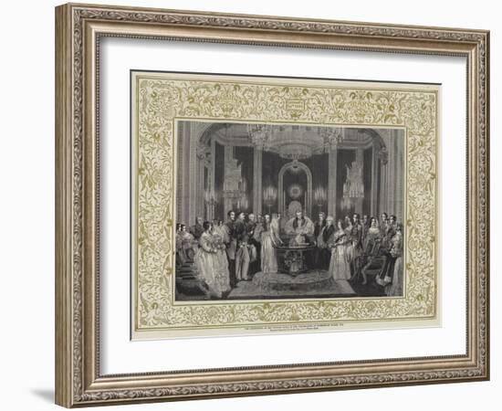 The Christening of the Princess Royal in the Throne-Room at Buckingham Palace, 1841-Charles Robert Leslie-Framed Giclee Print