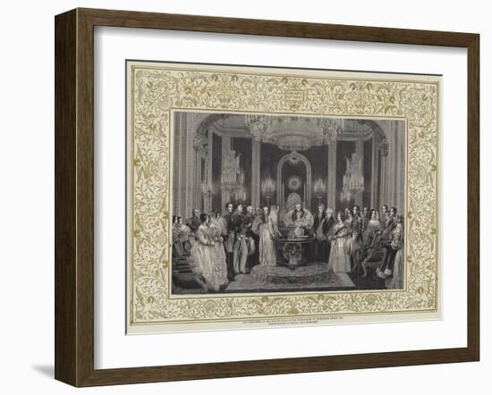 The Christening of the Princess Royal in the Throne-Room at Buckingham Palace, 1841-Charles Robert Leslie-Framed Giclee Print