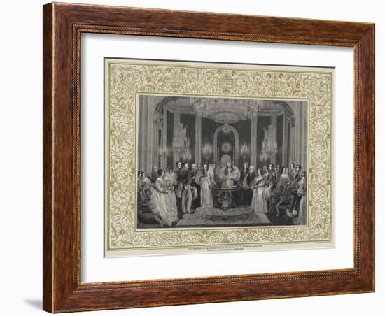 The Christening of the Princess Royal in the Throne-Room at Buckingham Palace, 1841-Charles Robert Leslie-Framed Giclee Print