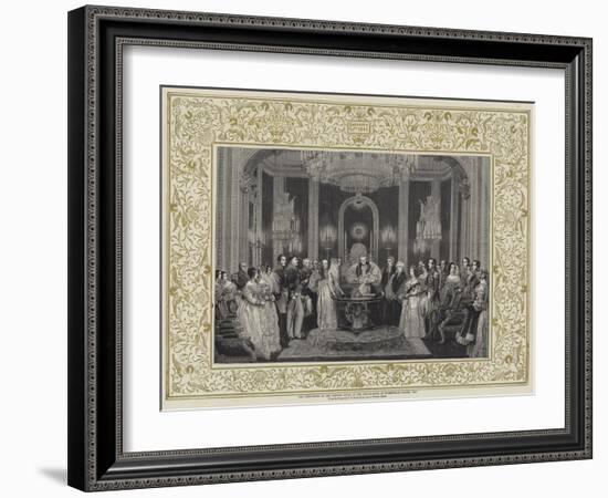 The Christening of the Princess Royal in the Throne-Room at Buckingham Palace, 1841-Charles Robert Leslie-Framed Giclee Print