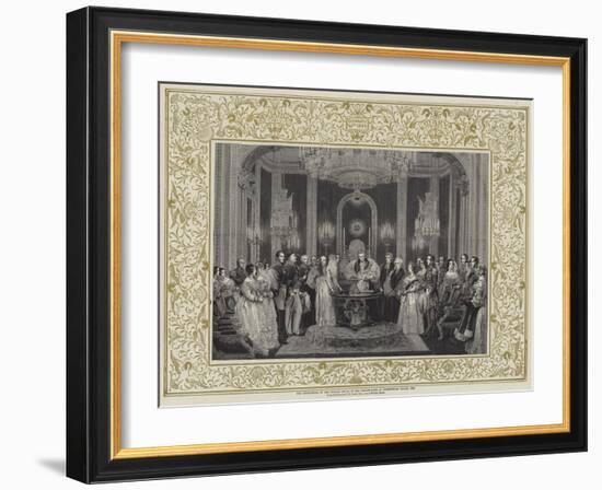 The Christening of the Princess Royal in the Throne-Room at Buckingham Palace, 1841-Charles Robert Leslie-Framed Giclee Print