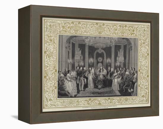 The Christening of the Princess Royal in the Throne-Room at Buckingham Palace, 1841-Charles Robert Leslie-Framed Premier Image Canvas