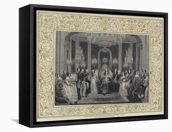 The Christening of the Princess Royal in the Throne-Room at Buckingham Palace, 1841-Charles Robert Leslie-Framed Premier Image Canvas