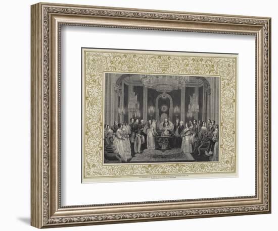 The Christening of the Princess Royal in the Throne-Room at Buckingham Palace, 1841-Charles Robert Leslie-Framed Giclee Print