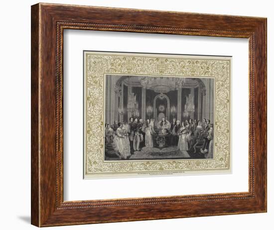 The Christening of the Princess Royal in the Throne-Room at Buckingham Palace, 1841-Charles Robert Leslie-Framed Giclee Print