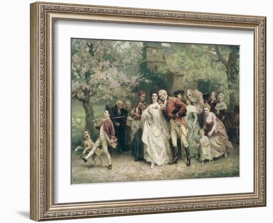 The Christening-Jean Leon Gerome Ferris-Framed Giclee Print