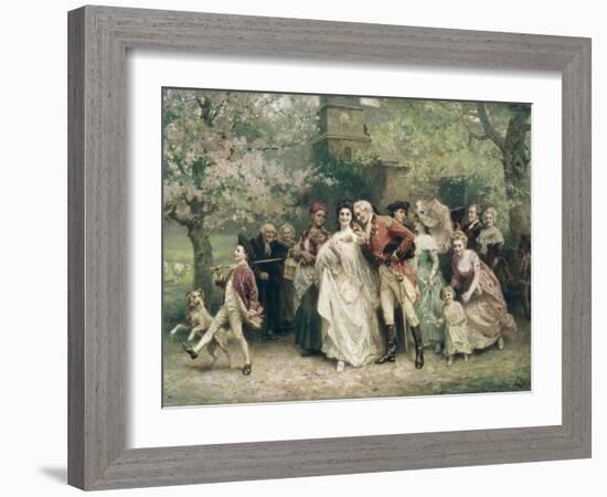 The Christening-Jean Leon Gerome Ferris-Framed Giclee Print