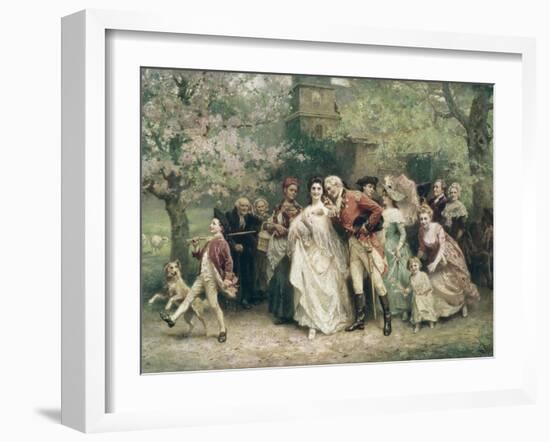 The Christening-Jean Leon Gerome Ferris-Framed Giclee Print