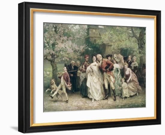 The Christening-Jean Leon Gerome Ferris-Framed Giclee Print