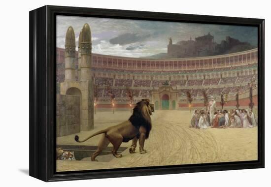 The Christian Martyr's Last Prayer, 1863-83-Jean Leon Gerome-Framed Premier Image Canvas