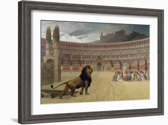 The Christian Martyr's Last Prayer, 1863-83-Jean Leon Gerome-Framed Premium Giclee Print