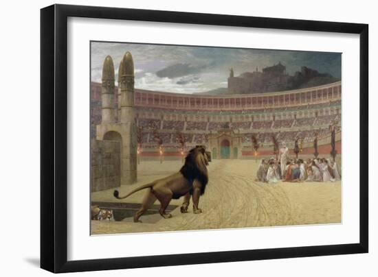 The Christian Martyr's Last Prayer, 1863-83-Jean Leon Gerome-Framed Premium Giclee Print