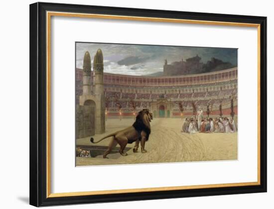 The Christian Martyr's Last Prayer, 1863-83-Jean Leon Gerome-Framed Giclee Print