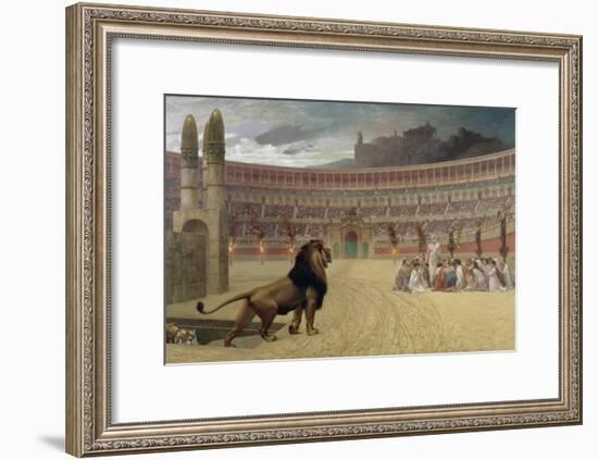 The Christian Martyr's Last Prayer, 1863-83-Jean Leon Gerome-Framed Giclee Print