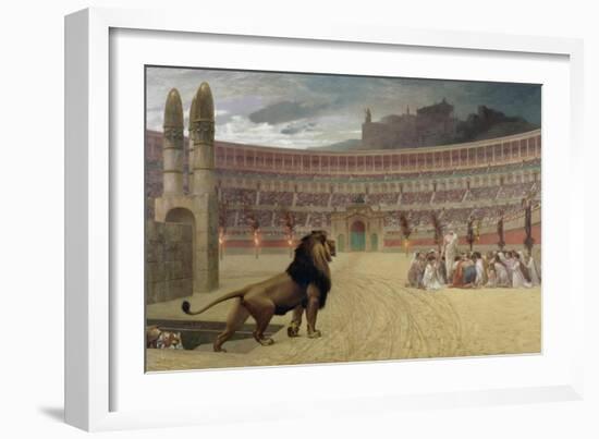 The Christian Martyr's Last Prayer, 1863-83-Jean Leon Gerome-Framed Giclee Print