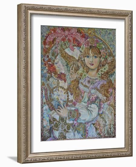 The Christmas Angel-Yumi Sugai-Framed Giclee Print