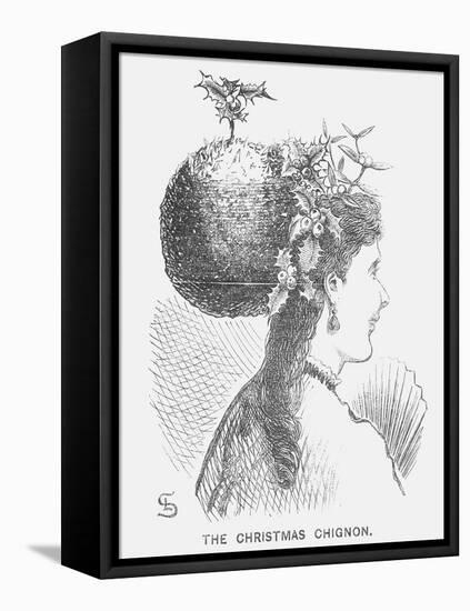 The Christmas Chignon, 1867-Edward Linley Sambourne-Framed Premier Image Canvas