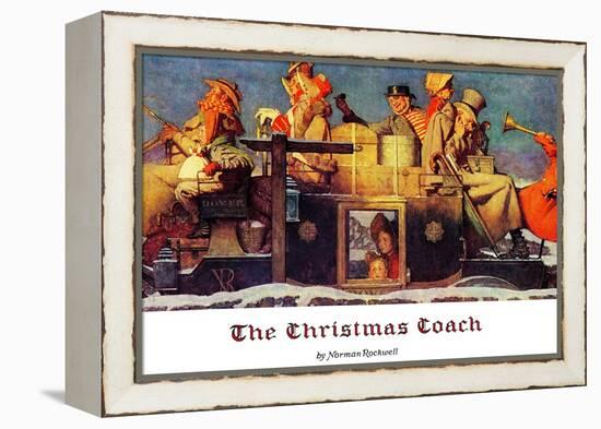 "The Christmas Coach", December 28,1935-Norman Rockwell-Framed Premier Image Canvas
