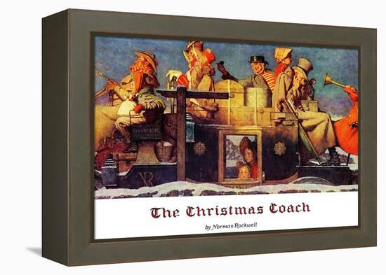 "The Christmas Coach", December 28,1935-Norman Rockwell-Framed Premier Image Canvas